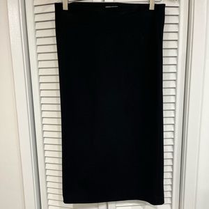 Vince Camuto black high waist pull on pencil skirt